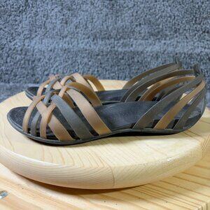 Crocs Sandals Isabella Huarache Womens Sz 9 Slip On Open Toe Casual Comfort Shoe